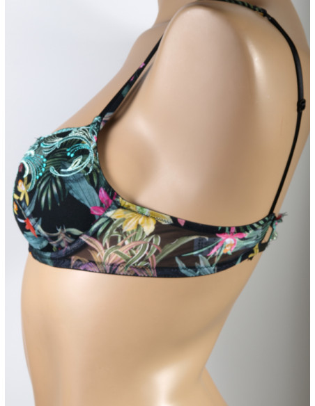 Soutien Gorge Coque Ach Eclat Etoile Fleurs Etoiles Lise Charmel