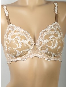 ACC3088 Lise Charmel Dressing Floral Half Cup Bra - ACC3088 Blanc